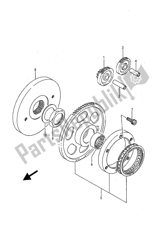 Toutes les pièces pour le Embrayage De Démarrage du Suzuki LS 650P Savage 1994