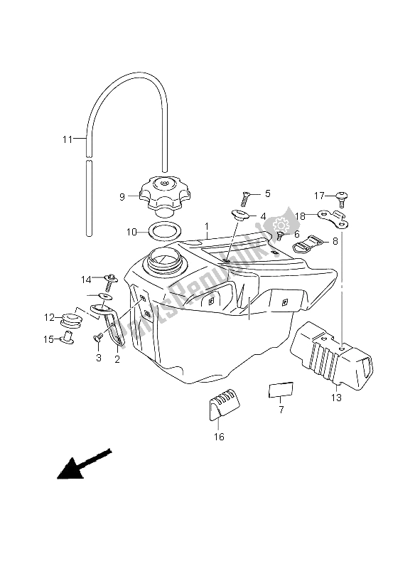 Wszystkie części do Zbiornik Paliwa Suzuki RM Z 450 2006