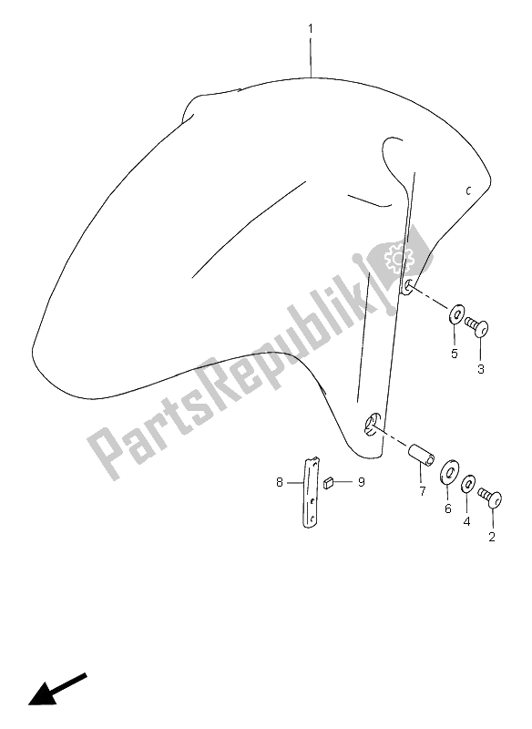 Toutes les pièces pour le Garde-boue Avant du Suzuki GSX R 750 1999