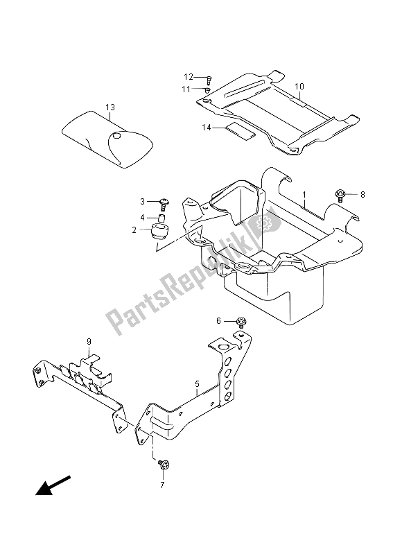 Tutte le parti per il Titolare del Suzuki VZR 1800 NZR M Intruder 2012