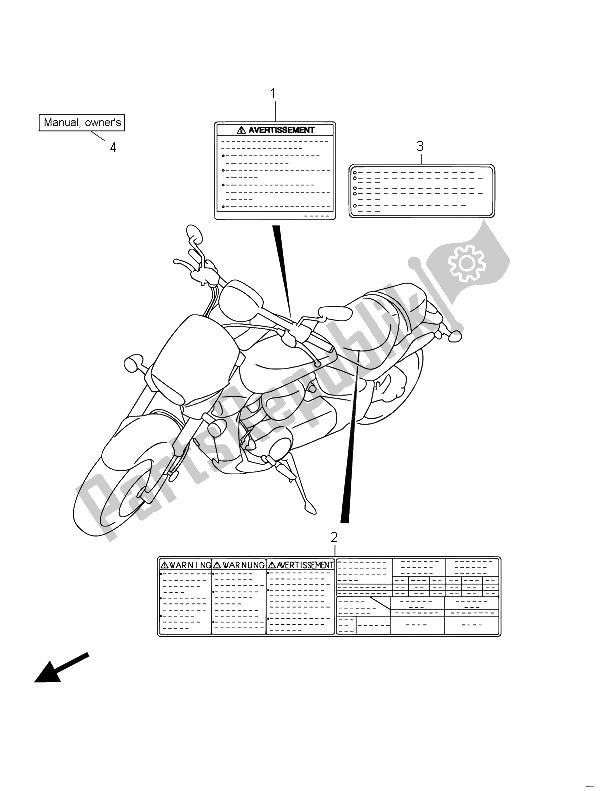 All parts for the Label (vzr1800uf E19) of the Suzuki VZR 1800 NZR M Intruder 2011