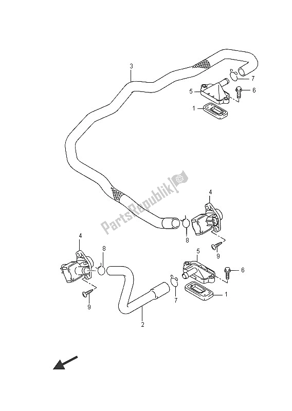 All parts for the 2nd Air of the Suzuki VZR 1800 BZ M Intruder 2016