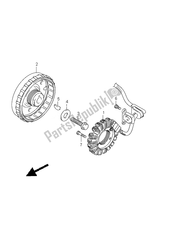 Toutes les pièces pour le Magnéto du Suzuki GSF 650 Nsnasa Bandit 2010