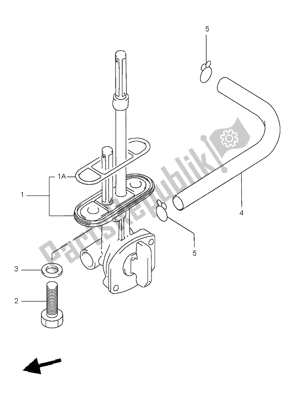 Tutte le parti per il Rubinetto Del Carburante del Suzuki DR 125 SE 2000