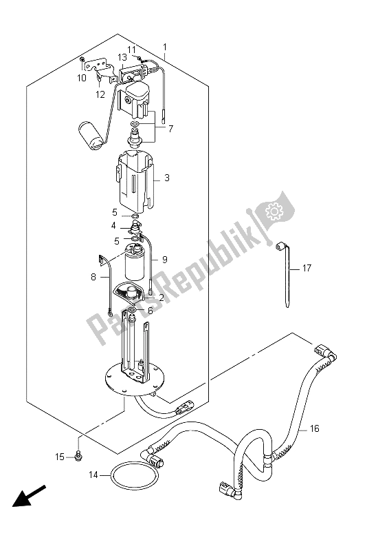 Tutte le parti per il Pompa Di Benzina del Suzuki SFV 650A Gladius 2012