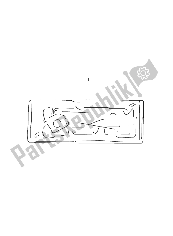 All parts for the Gasket Set of the Suzuki LT 80 Quadsport 2004