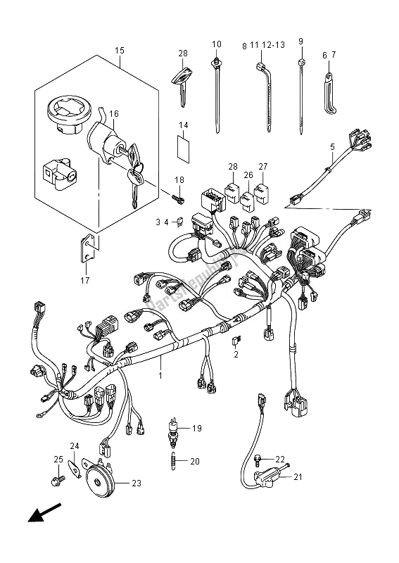 Todas las partes para Arnés De Cableado de Suzuki VZR 1800 M Intruder 2014