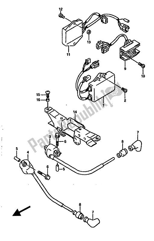 Tutte le parti per il Elettrico del Suzuki RGV 250 1989