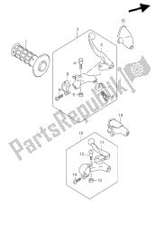 lewy uchwyt dźwigni (dr-z400 e1)
