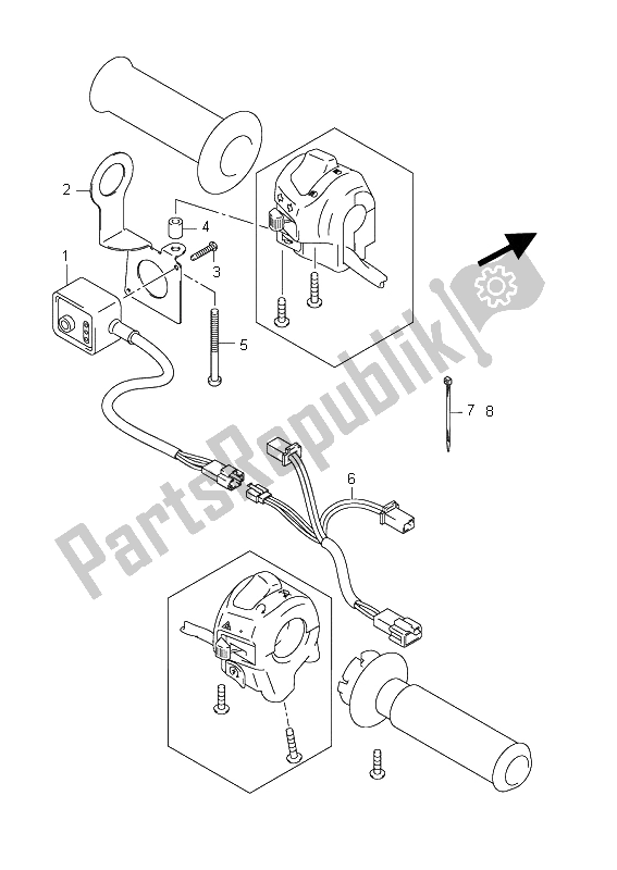 Todas las partes para Calentador De Agarre (an400za E51) de Suzuki Burgman AN 400 AZA 2011