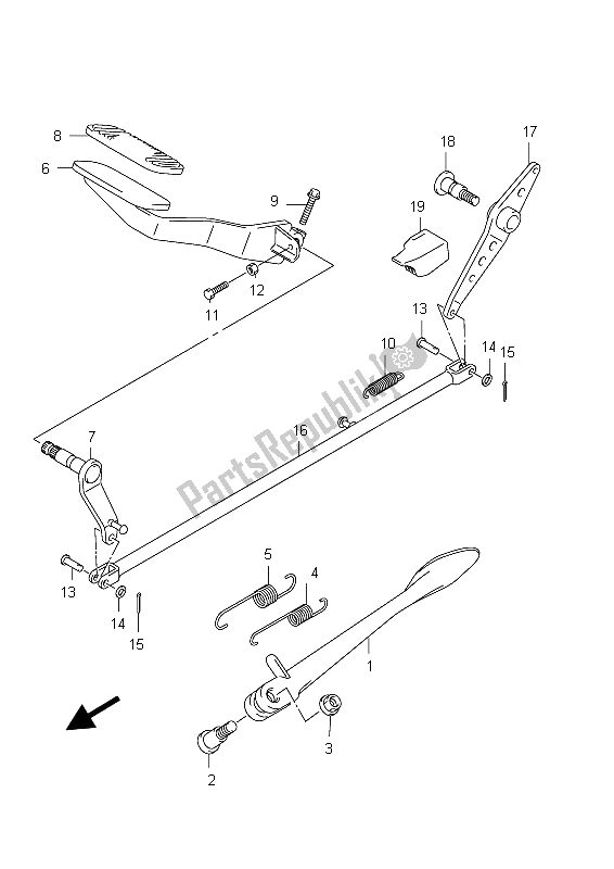 Todas las partes para Freno Trasero de Suzuki C 800 VL Intruder 2012