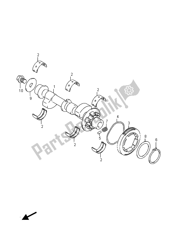 Todas las partes para Equilibrador De Manivela de Suzuki GW 250 Inazuma 2015