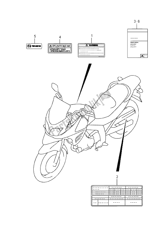 Todas las partes para Etiqueta (dl650xa) de Suzuki DL 650 XA V Strom 2015
