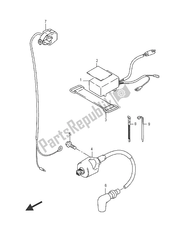 All parts for the Electrical of the Suzuki RM 85 2016