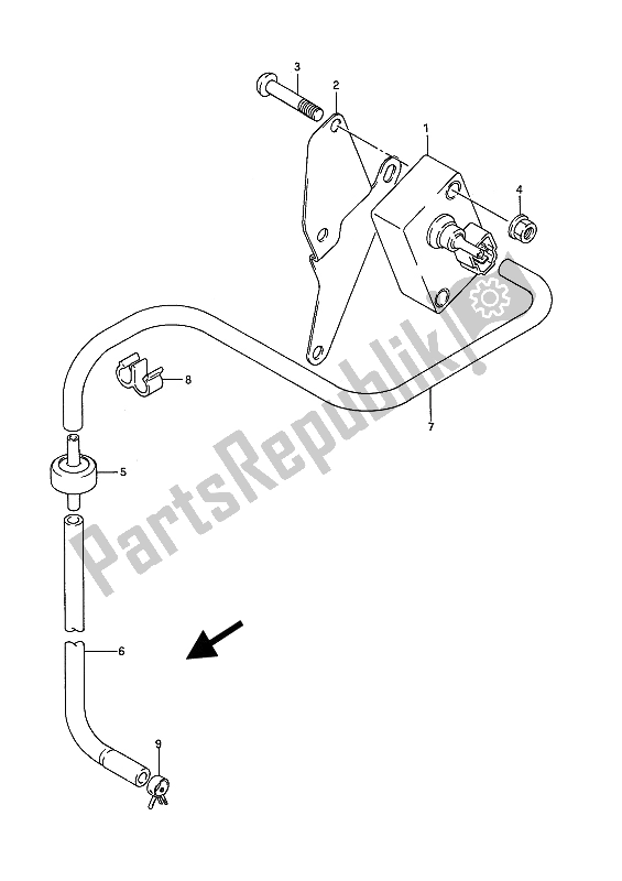 Todas las partes para Sensor De Impulso de Suzuki VS 1400 Glpf Intruder 1991