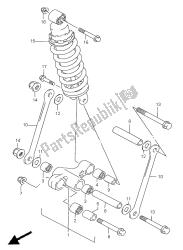 palanca de amortiguación trasera (gsf1200sa)