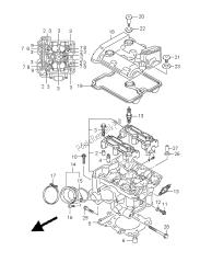 REAR CYLINDER HEAD