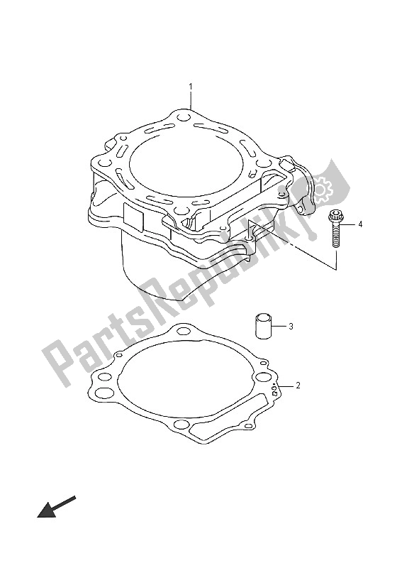Todas las partes para Cilindro de Suzuki RM Z 450 2016