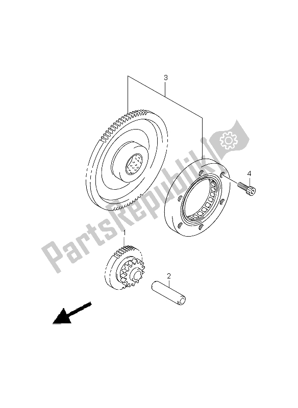 Todas las partes para Embrague De Arranque de Suzuki SFV 650A Gladius 2009