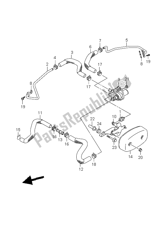 Toutes les pièces pour le Deuxième Air du Suzuki C 800 VL 2009