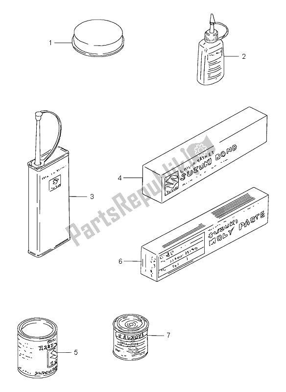 All parts for the Optional of the Suzuki GSX 600F 2003