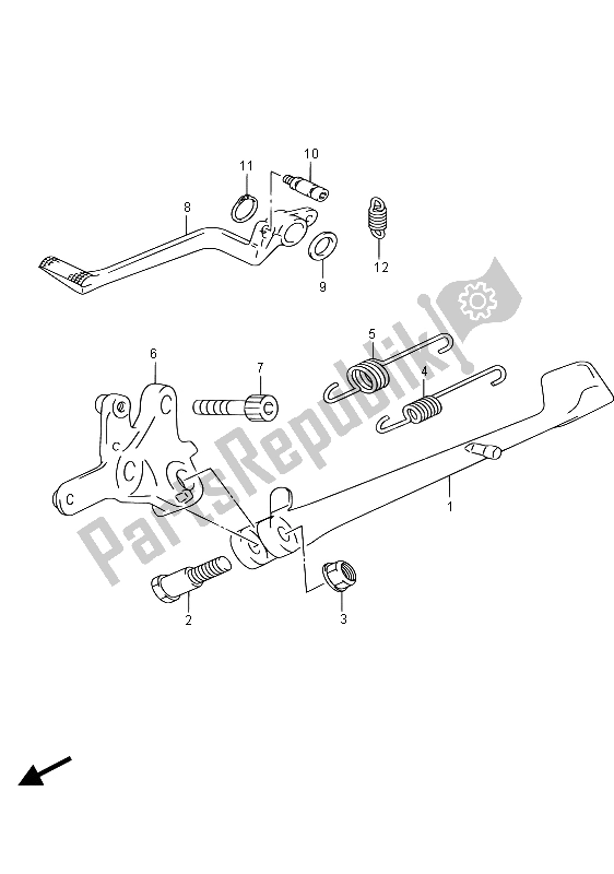 Toutes les pièces pour le Support (gsx1300ra E02) du Suzuki GSX 1300 RA Hayabusa 2015