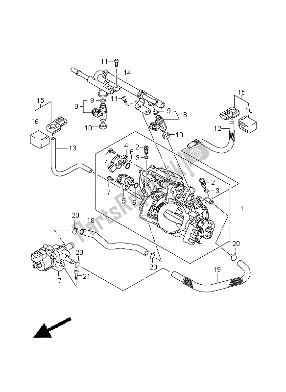 Todas las partes para Cuerpo Del Acelerador de Suzuki C 1800R VLR 1800 2009