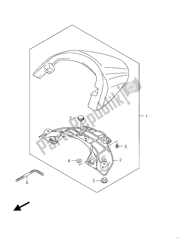 Todas as partes de Caixa Traseira Do Assento (vzr1800z E19) do Suzuki VZR 1800 NZR M Intruder 2011