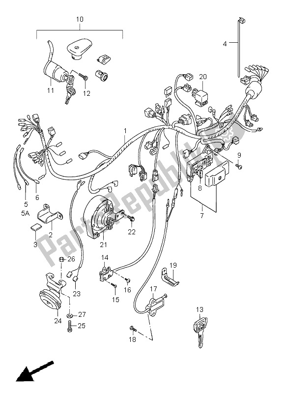Todas las partes para Arnés De Cableado de Suzuki VS 1400 Intruder 1999