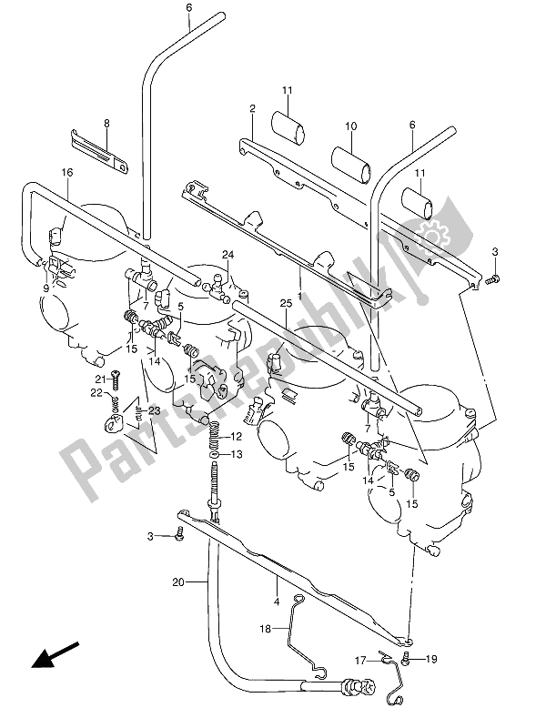 Todas las partes para Accesorios De Carburador de Suzuki GSX 600 FUU2 1993