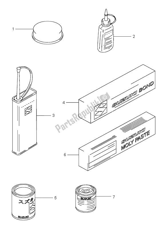 All parts for the Optional of the Suzuki GSX 1300R Hayabusa 2000