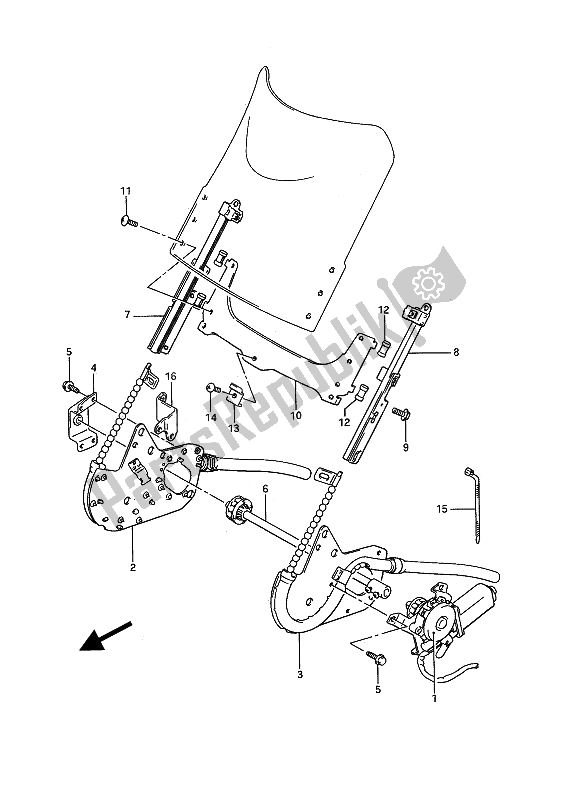 Tutte le parti per il Schermo Di Potere del Suzuki GSX 1100F 1992