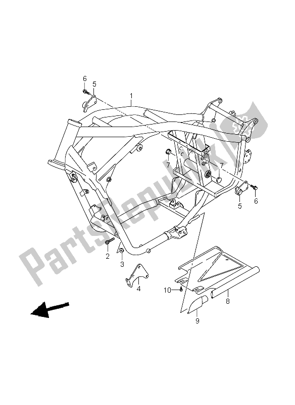 Toutes les pièces pour le Cadre du Suzuki VZR 1800 Rnzr2 M Intruder 2008