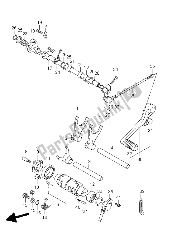 Todas las partes para Cambio De Marchas de Suzuki GSX R 1000 2002