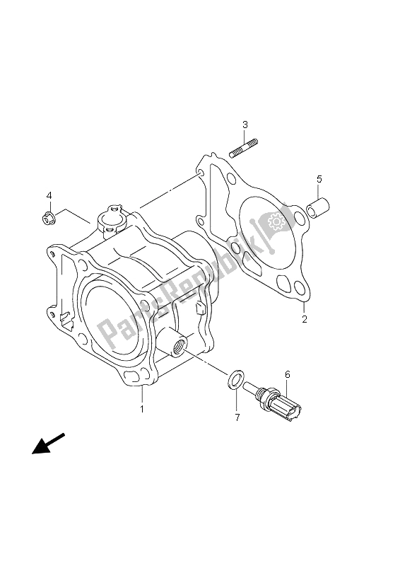 Tutte le parti per il Cilindro del Suzuki UH 125 Burgman 2009