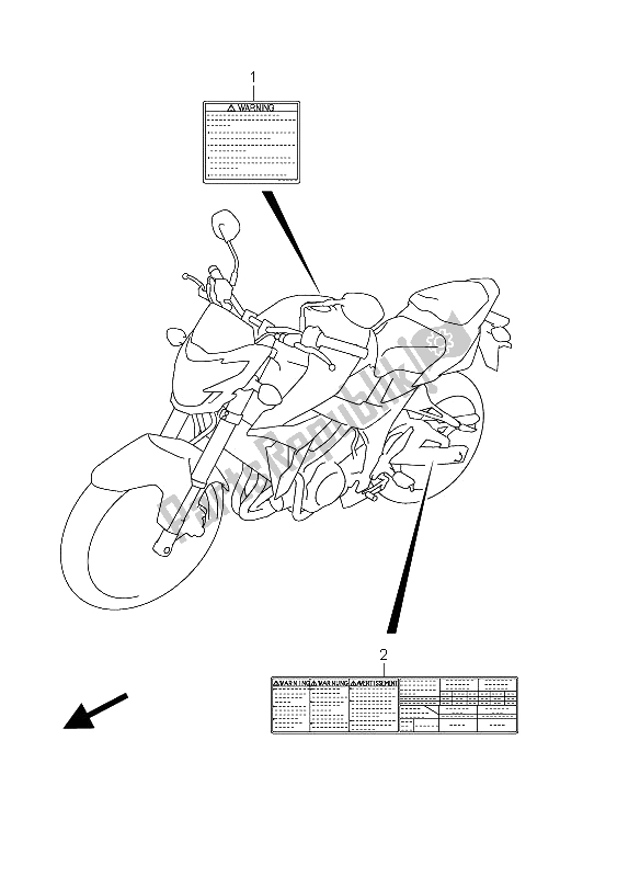 Todas las partes para Etiqueta (gsr750 E24) de Suzuki GSR 750A 2012