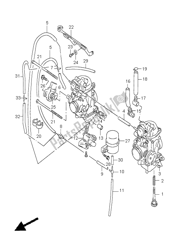 Tutte le parti per il Raccordo Carburatore del Suzuki XF 650 Freewind 1999