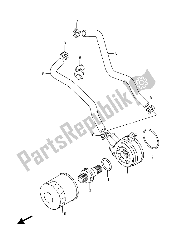 Todas las partes para Enfriador De Aceite de Suzuki DL 650A V Strom 2015