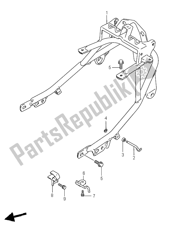 All parts for the Handlegrip of the Suzuki GSX 750F 1996