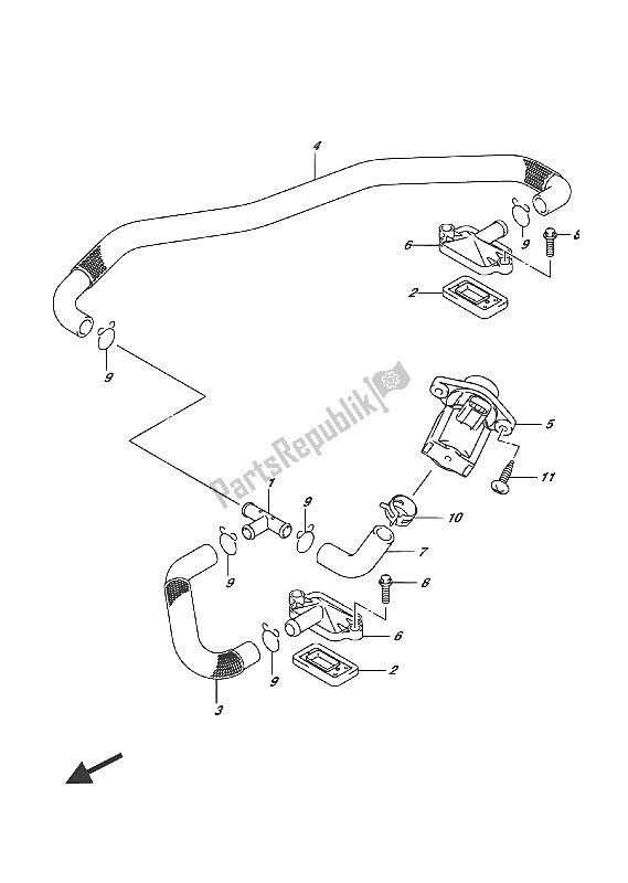 Tutte le parti per il 2a Aria del Suzuki VL 1500 BT Intruder 2016