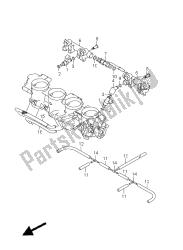 tubo flessibile del corpo farfallato e giunto (gsx1300r e2)