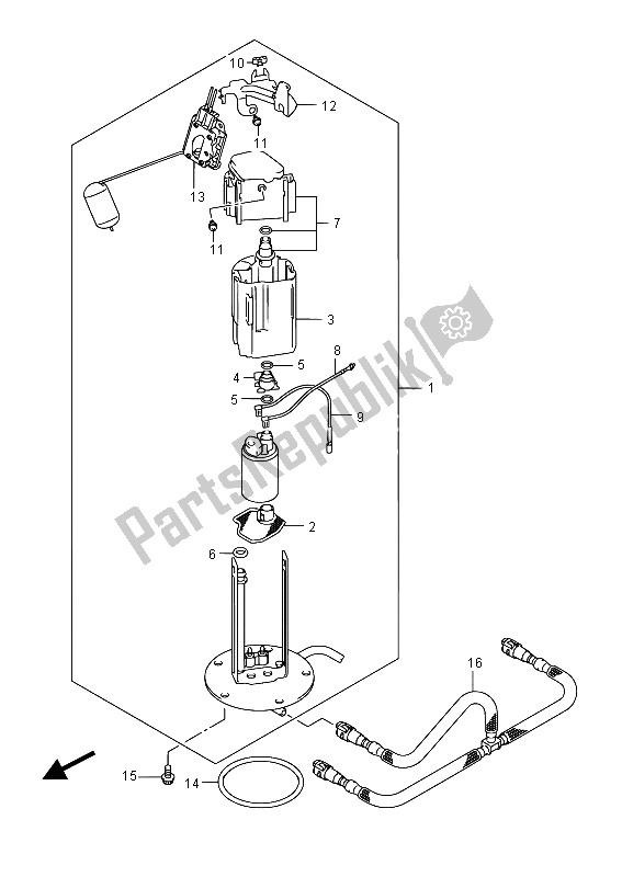 Todas las partes para Bomba De Combustible de Suzuki DL 650A V Strom 2015