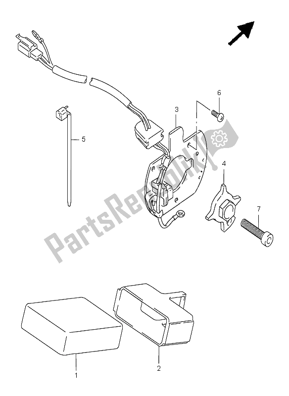 Toutes les pièces pour le Générateur De Signal du Suzuki GSF 600S Bandit 1996