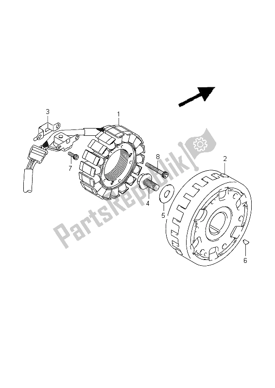 Todas as partes de Magneto do Suzuki VZ 1500 Intruder 2009