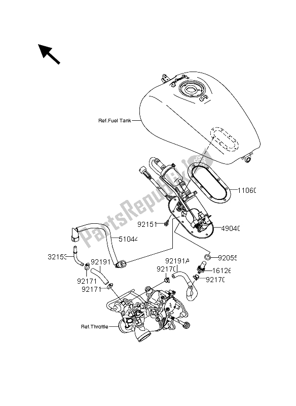 Tutte le parti per il Pompa Di Benzina del Suzuki VZ 1600 Marauder 2005