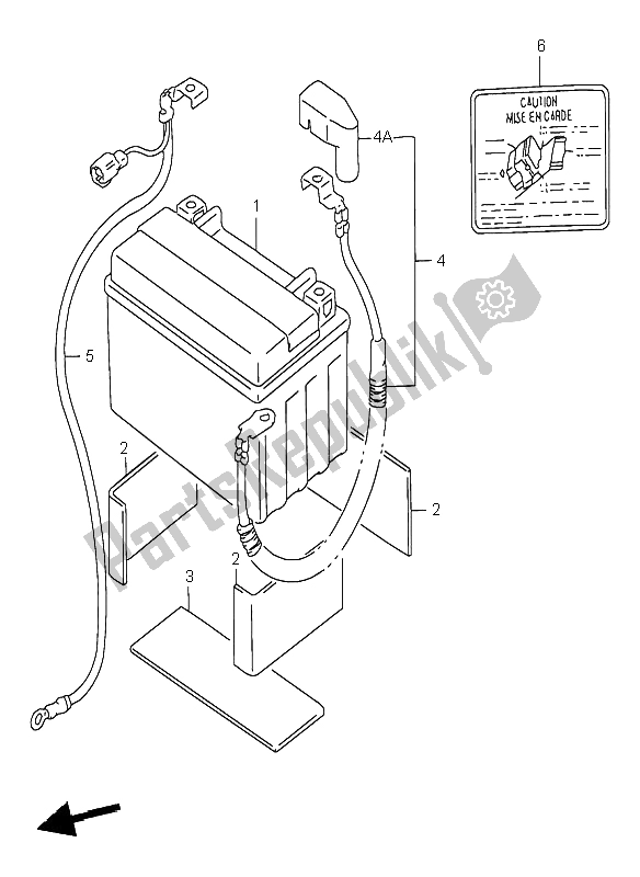 Todas las partes para Batería de Suzuki RF 900R 1998