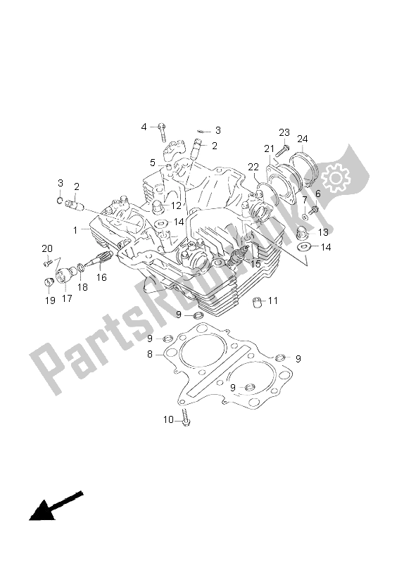 Wszystkie części do G? Owica Cylindra Suzuki GS 500E 2000