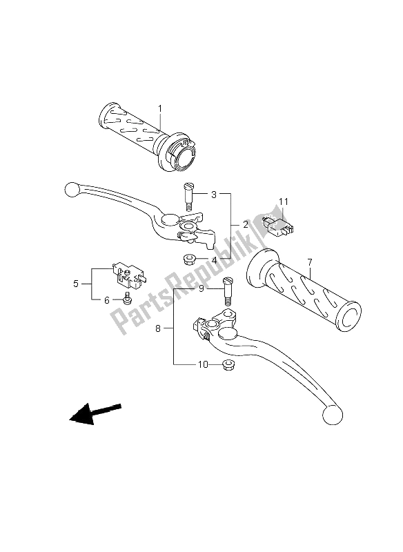Todas las partes para Palanca De La Manija de Suzuki GSF 1250 Nassa Bandit 2009