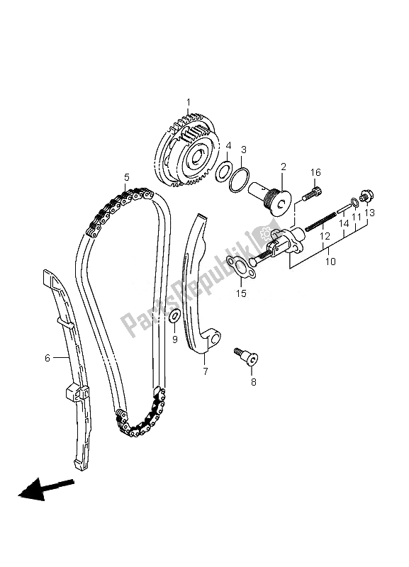 Tutte le parti per il Catena A Camme del Suzuki LT A 700X Kingquad 4X4 2007