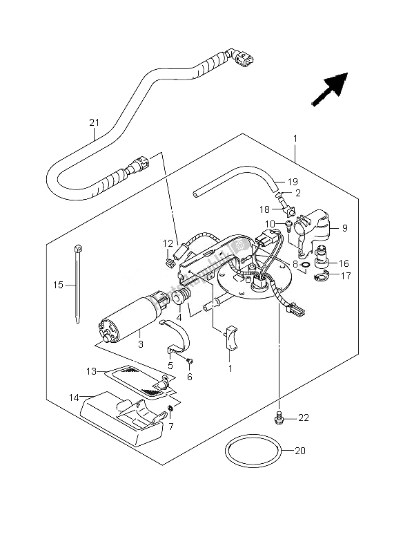 Todas las partes para Bomba De Combustible de Suzuki C 1800R VLR 1800 Intruder 2010